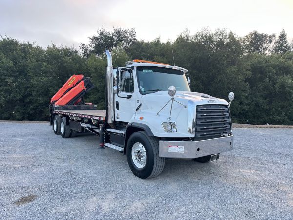 2018 Freightliner 114SD 3 Axle Knuckle Boom Crane Truck